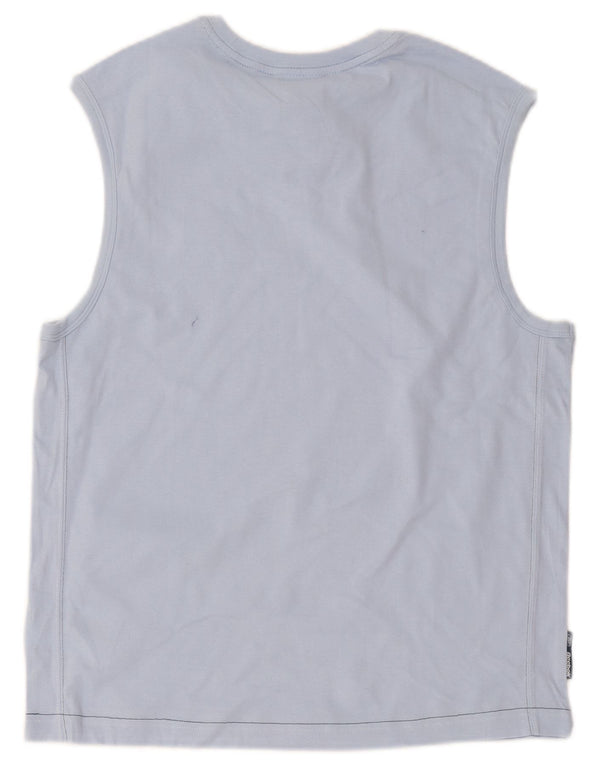 Canotta Reebok da uomo in cotone blu medio