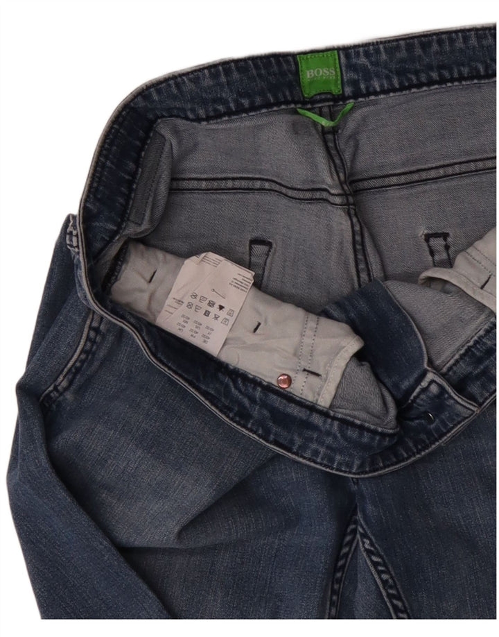 Jeans dritti da uomo HUGO BOSS W40 L32 cotone blu