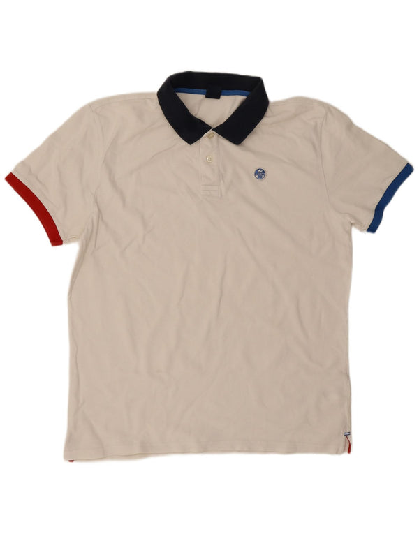 Polo da uomo North Sails 2XL in cotone bianco sporco