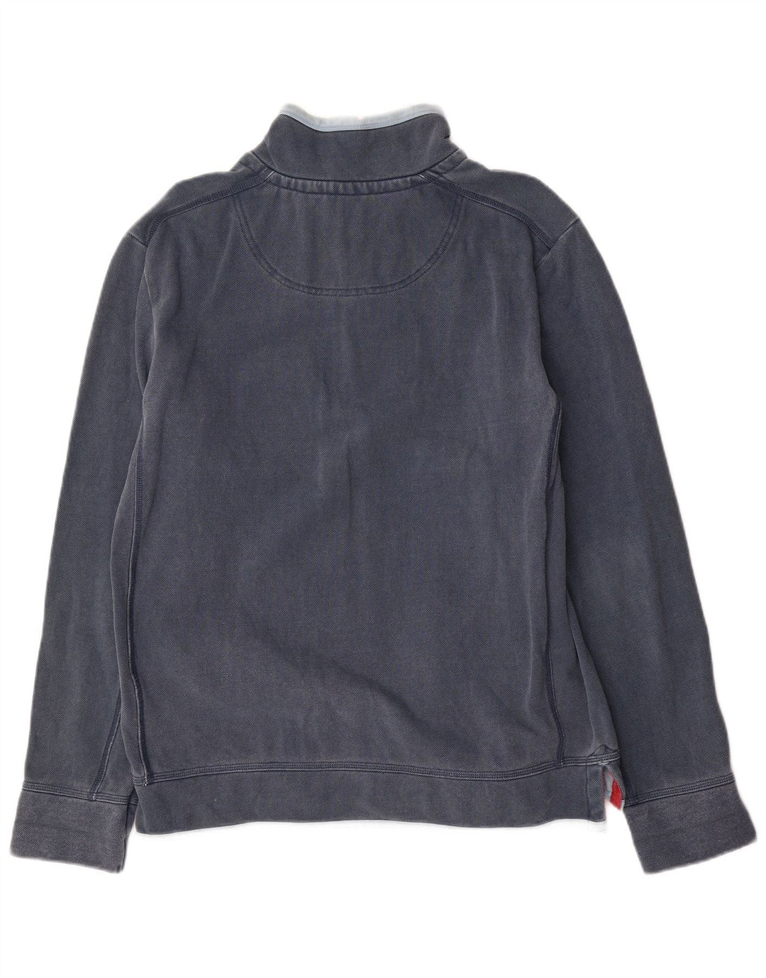 Felpa da uomo con collo con zip Fat Face, maglione medio, cotone blu navy