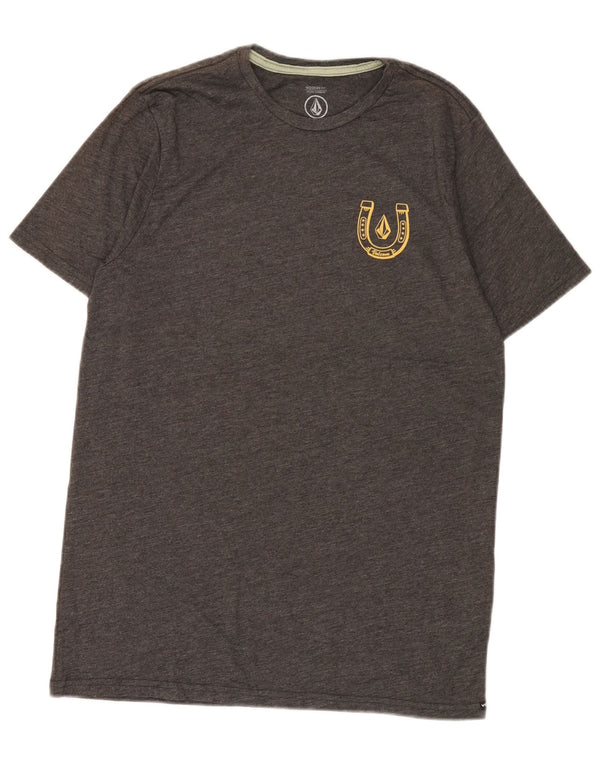 T-shirt grafica da uomo Volcom Modern Fit Top in cotone grigio medio