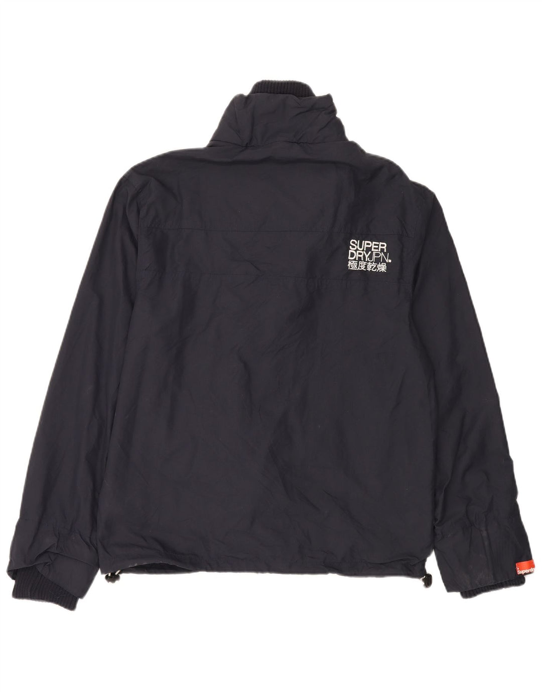 Giacca antipioggia da uomo con grafica SUPERDRY The Windcheater UK 40 Large Blu Navy