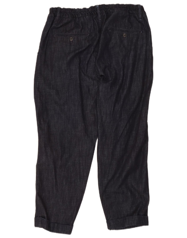 Pantaloni da abito con pegging da donna Levi's W34 L26 in cotone blu navy