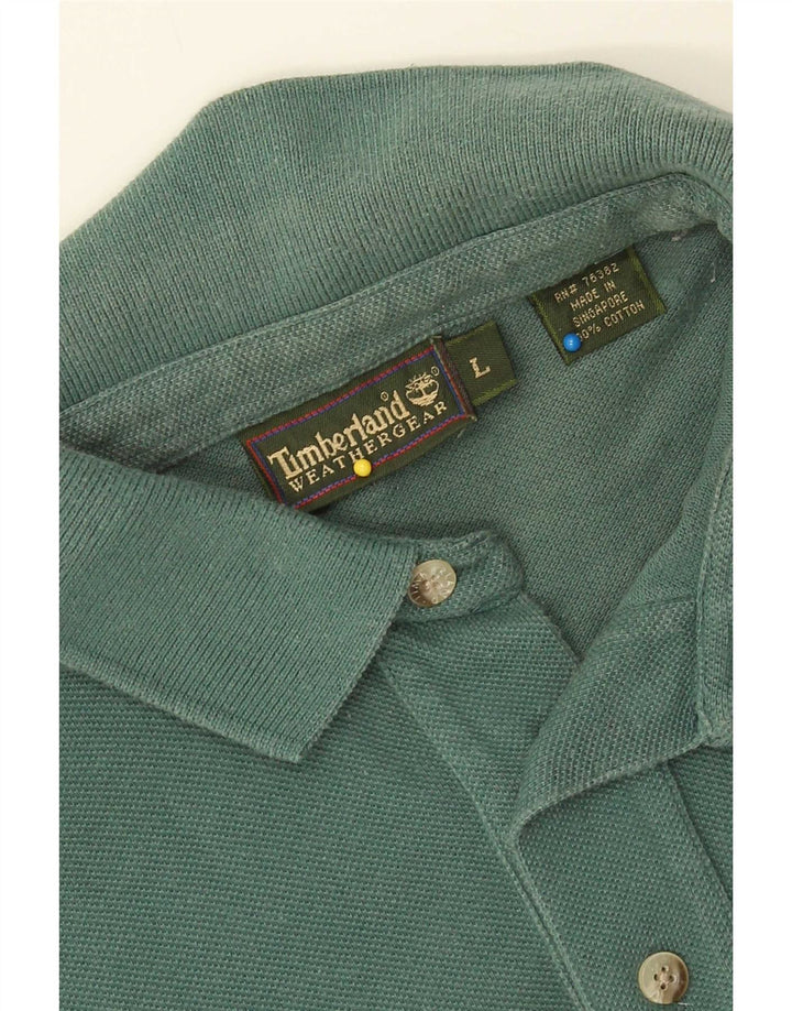 Polo da uomo Timberland grande in cotone verde