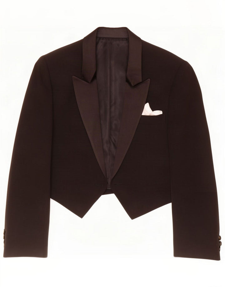 Giacca Bolero vintage da donna IT 36 XS nera