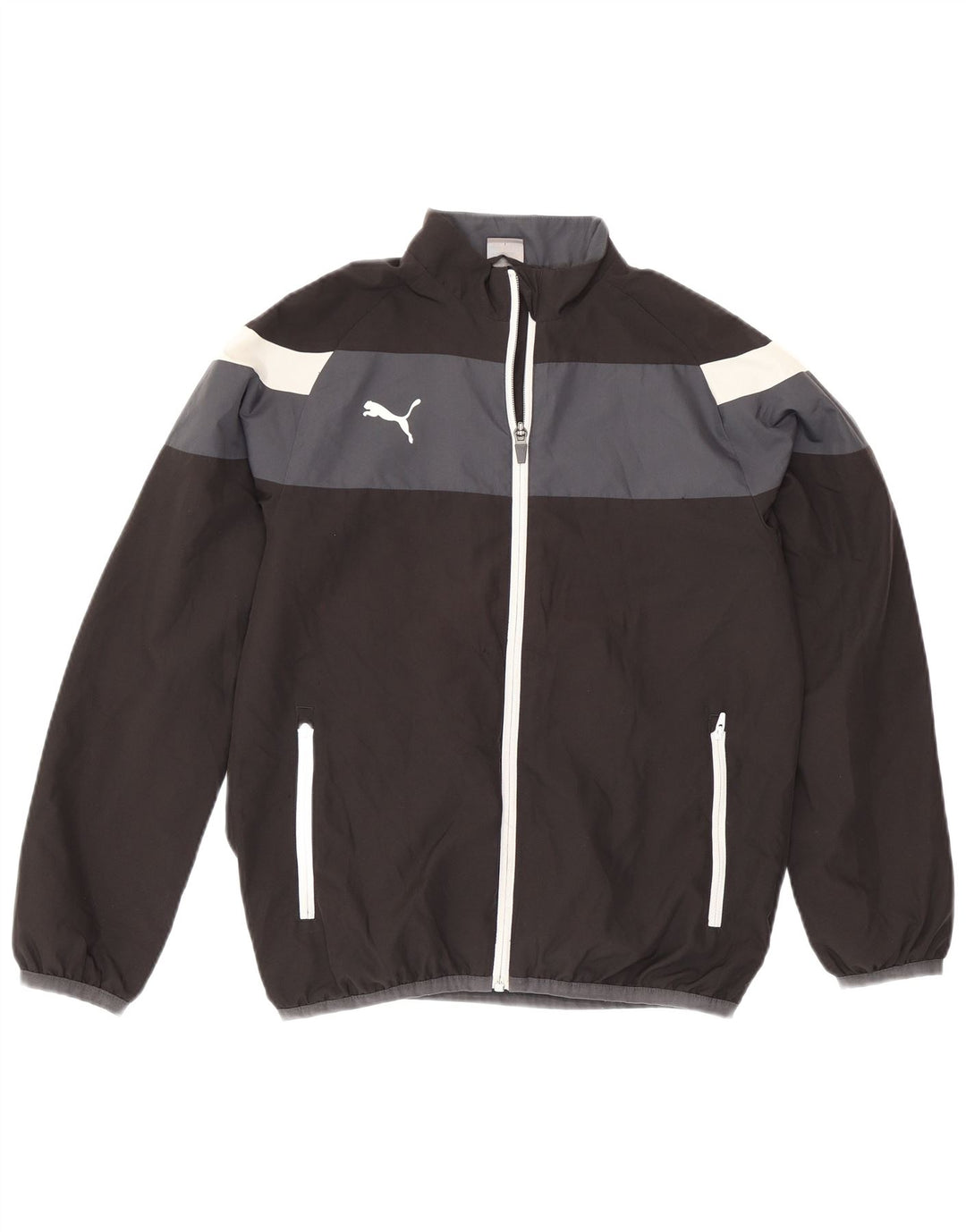 Giacca da tuta da ragazzo Puma 11-12 anni Poliestere color block nero
