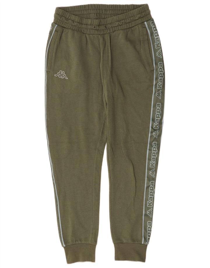 Pantaloni da tuta con grafica Kappa da uomo, pantaloni da jogging, cotone medio kaki