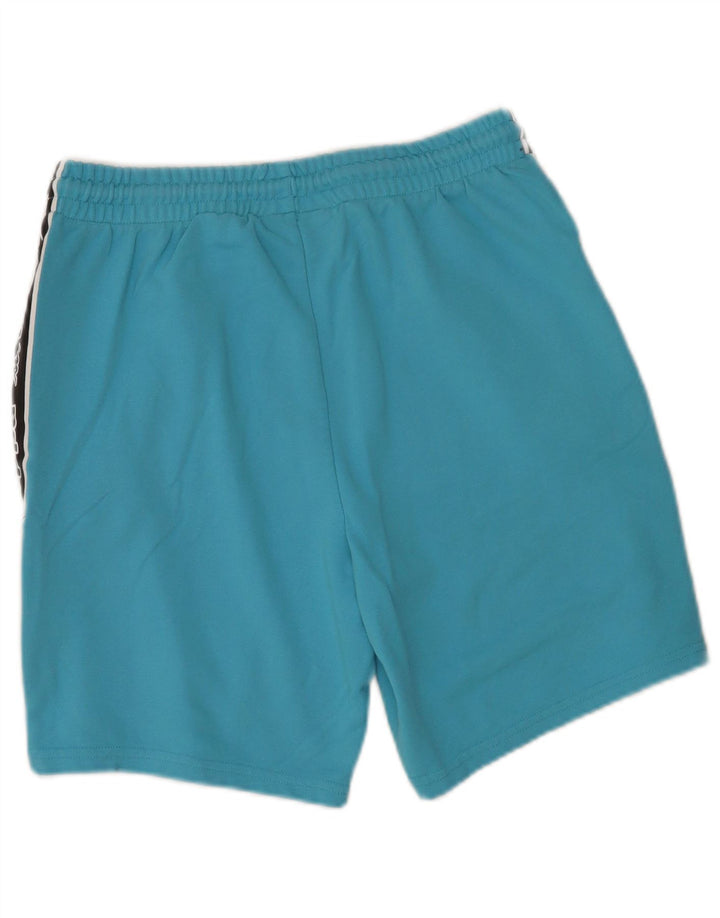 Pantaloncini sportivi grafici da uomo Kappa in cotone color block blu medio