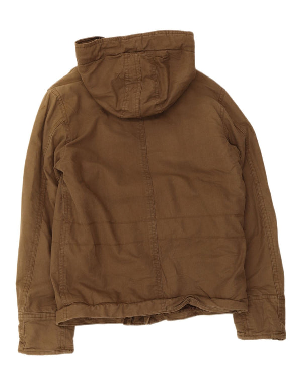 Giacca utility Sherpa da uomo con cappuccio Abercrombie & Fitch UK 40 Large Beige