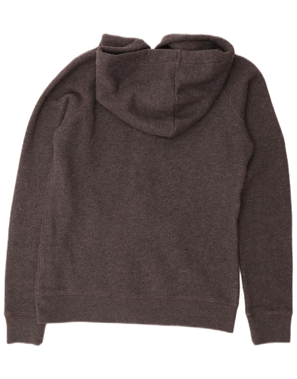 Maglione con cappuccio e zip da donna Jack Wills UK 12 Cotone grigio medio