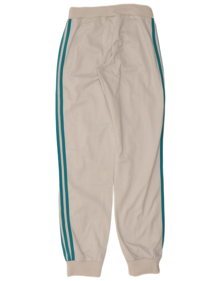 Pantaloni da tuta da donna Adidas Joggers UK 16 Large Bianco Poliestere