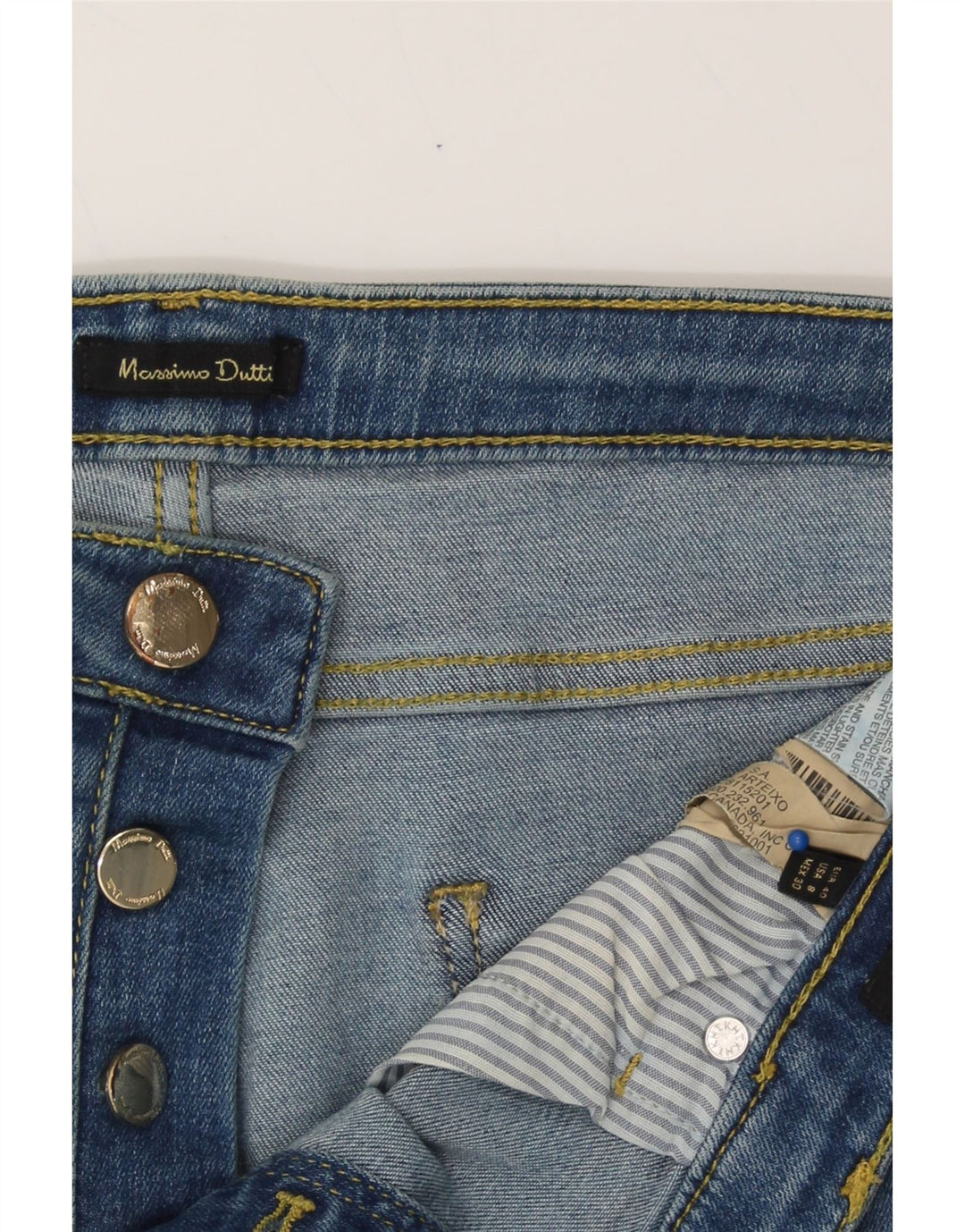MASSIMO DUTTI Womens High Rise Skinny Jeans EU 40 Medium W30 L28 Blue Vintage Massimo Dutti and Second-Hand Massimo Dutti from Messina Hembry 
