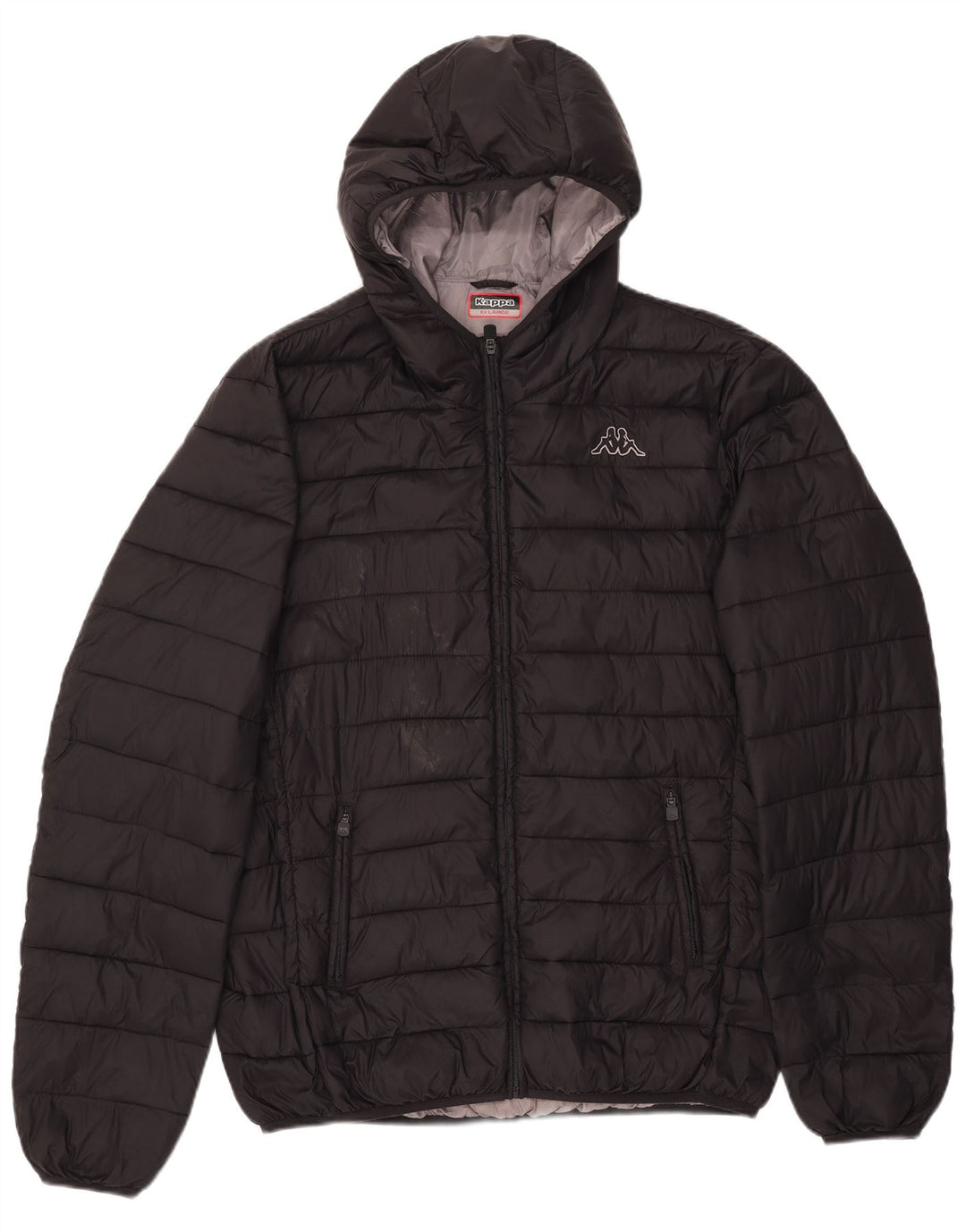 Giacca imbottita con cappuccio da uomo Kappa UK 44 2XL Poliammide nera