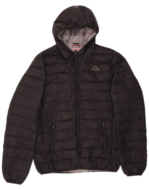 Giacca imbottita con cappuccio da uomo Kappa UK 44 2XL Poliammide nera