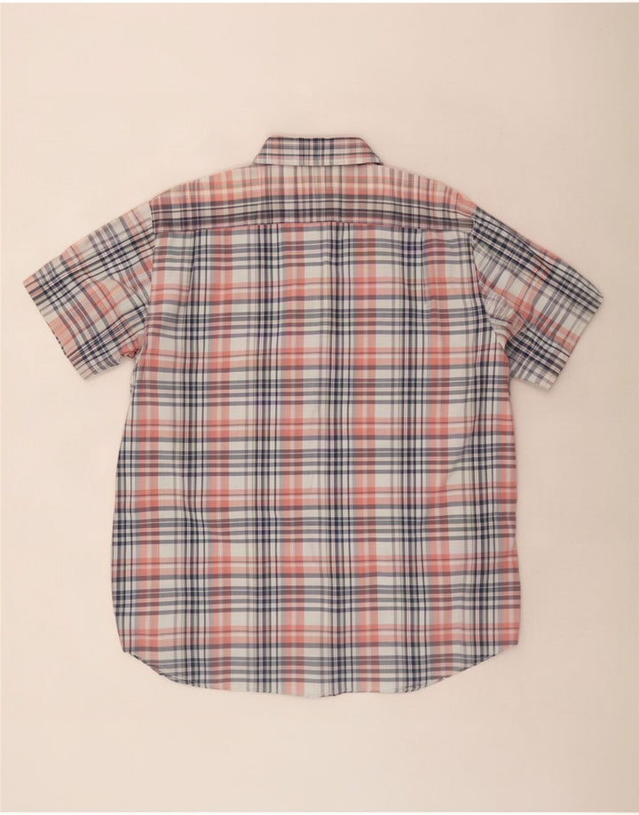 Camicia a maniche corte da uomo Nautica in cotone a quadri multicolore grande