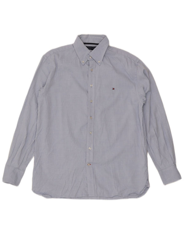 Camicia da uomo Tommy Hilfiger in cotone blu medio