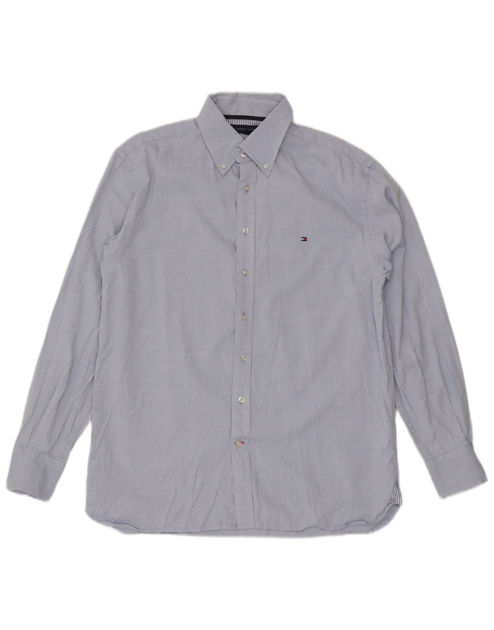 Camicia da uomo Tommy Hilfiger in cotone blu medio