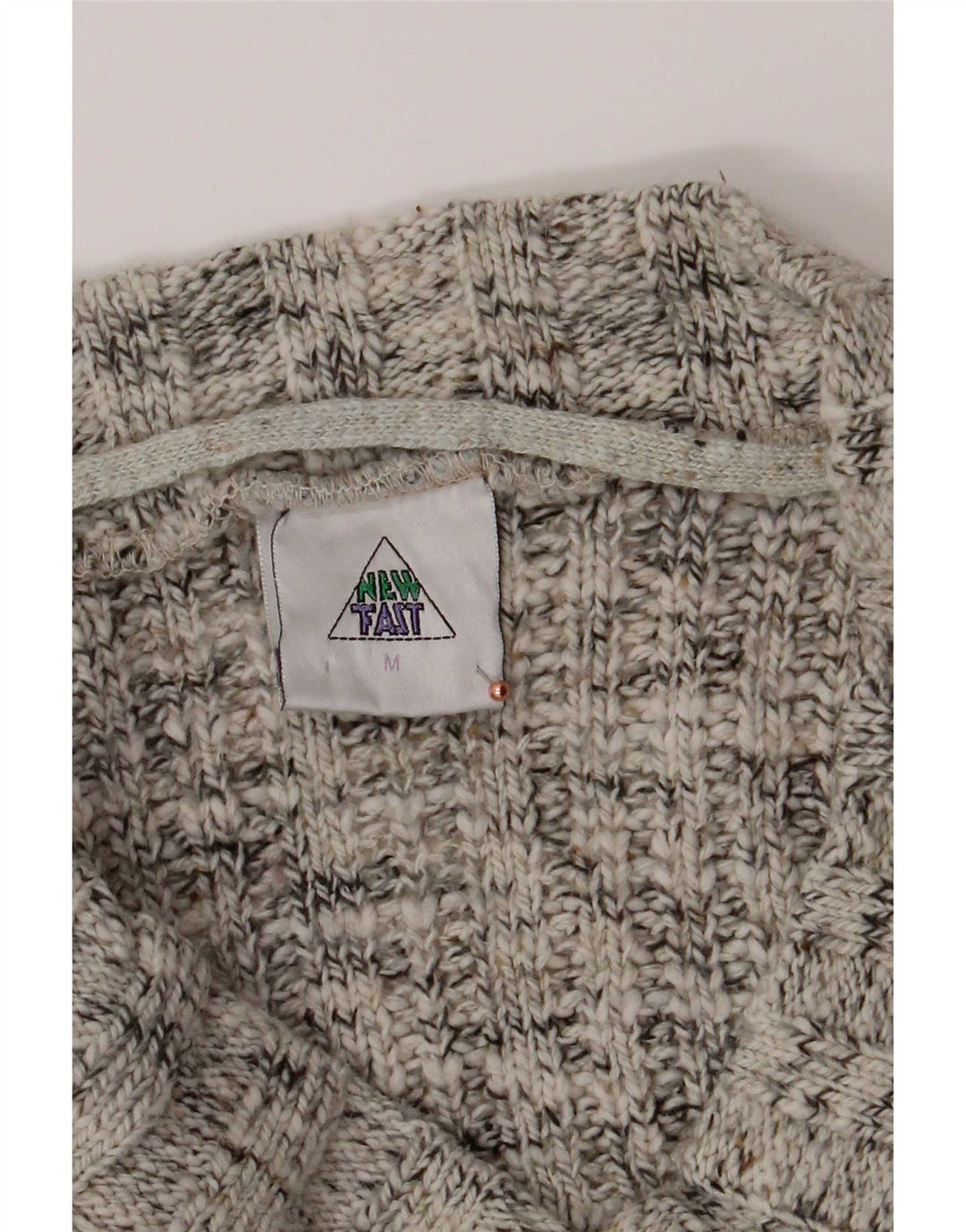 Maglione da uomo C&A New Fast con scollo a V Acrilico screziato grigio medio