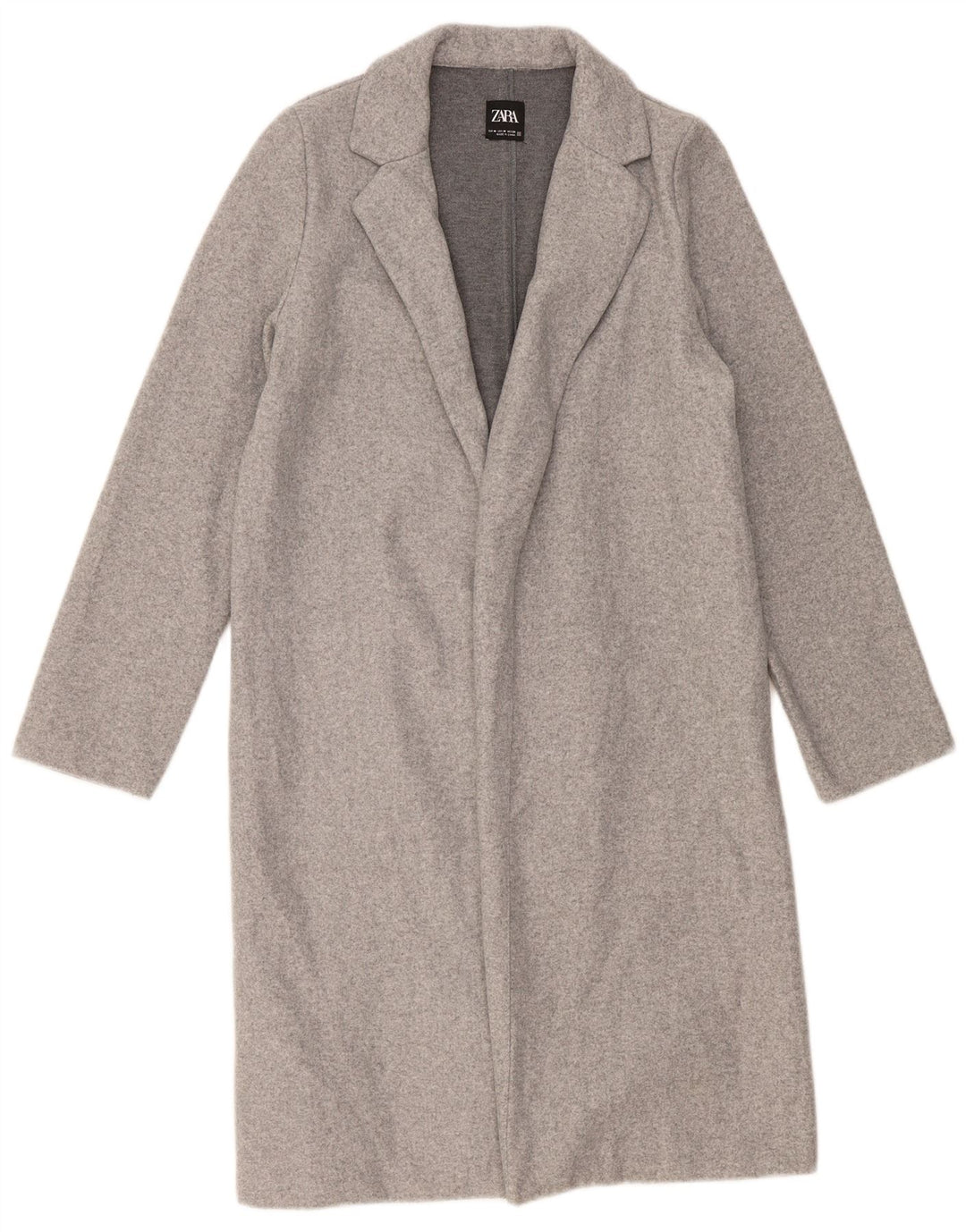 Cappotto aperto da donna Zara UK 14 Grigio medio