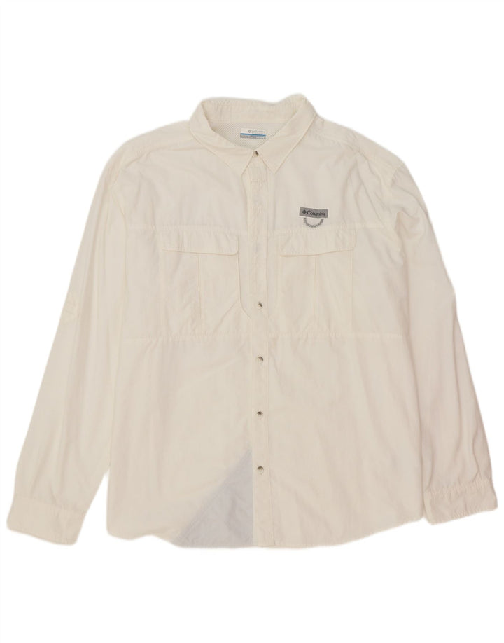 Camicia da uomo Columbia 2XL nylon bianco