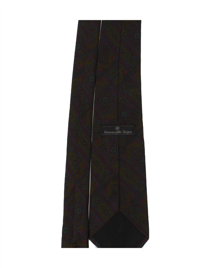 ERMENEGILDO ZEGNA Mens Tie One Size Multicoloured Floral Silk Vintage Ermenegildo Zegna and Second-Hand Ermenegildo Zegna from Messina Hembry 
