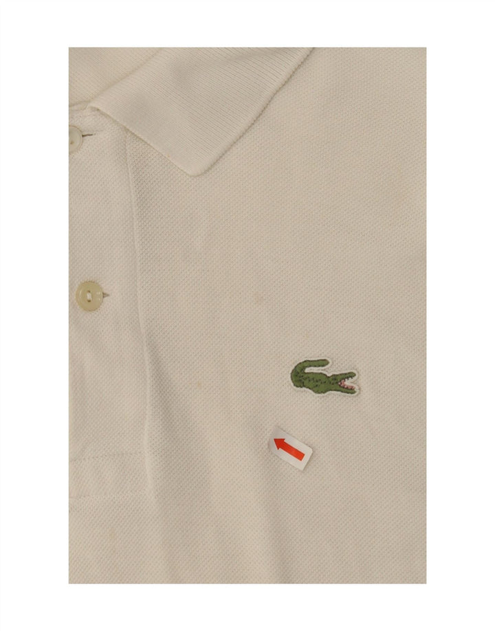 LACOSTE Mens Polo Shirt Size 6 XL White Vintage Lacoste and Second-Hand Lacoste from Messina Hembry 