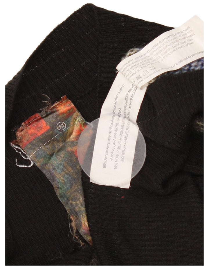 Desigual Donna Maglione con scollo a barchetta Maglione UK 12 Medio Multicolore