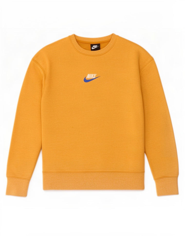 Felpa Nike Uomo Maglione Piccolo Giallo Cotone