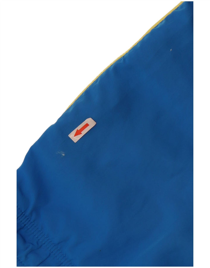 Pantaloncini da bagno Nike da uomo in poliestere color block blu medio