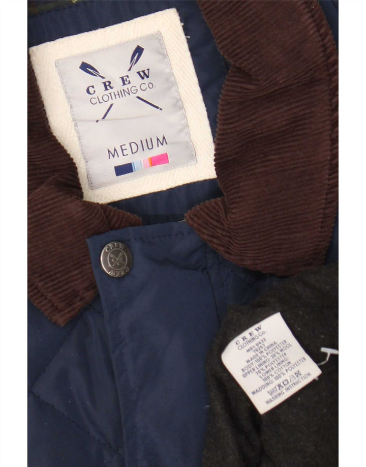 Crew Clothing Giacca trapuntata da uomo UK 38 Colore blu navy medio
