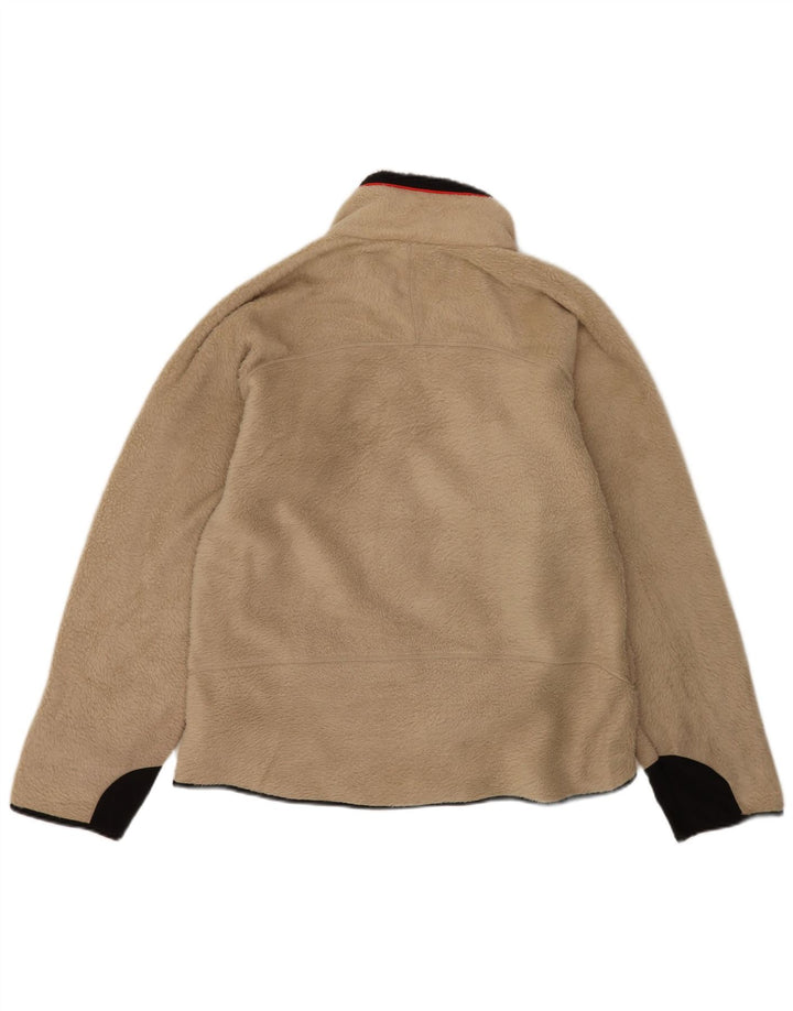 Giacca in pile da uomo Fila UK 40 Large Beige Colourblock Poliestere