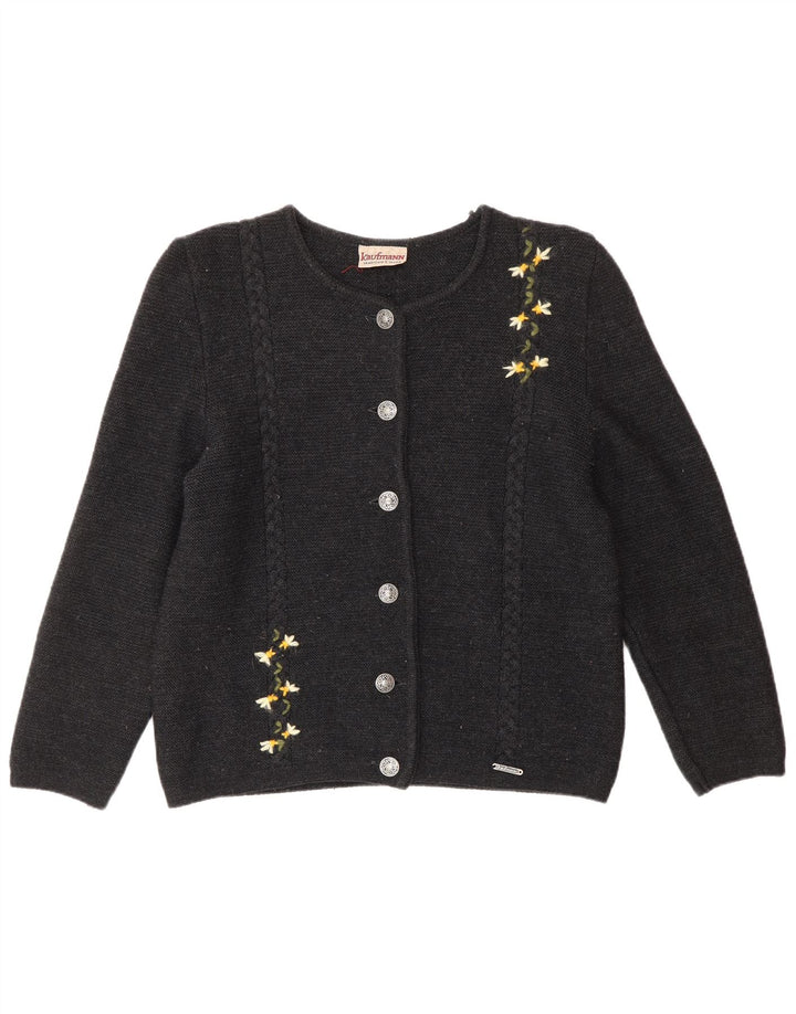 Maglione cardigan da donna KAUFMANN IT 44 Lana floreale grigio medio