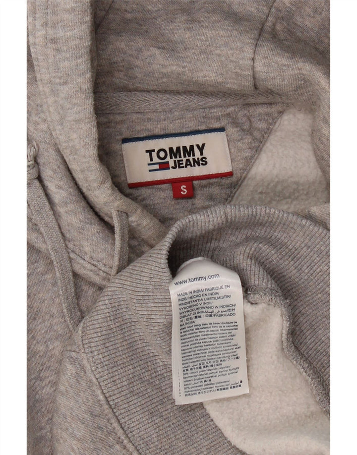 TOMMY HILFIGER Mens Hoodie Jumper Small Grey Cotton Vintage Tommy Hilfiger and Second-Hand Tommy Hilfiger from Messina Hembry 