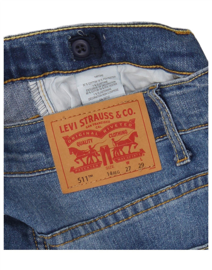 Levi's Ragazzi 511 Jeans Slim 14-15 anni W27 L29 Cotone Blu