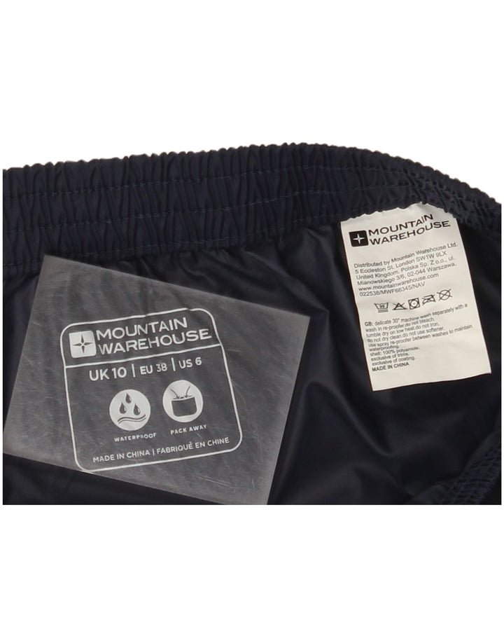 MOUNTAIN WAREHOUSE Pantaloni giacca a vento da donna UK 10 Small Blu Navy