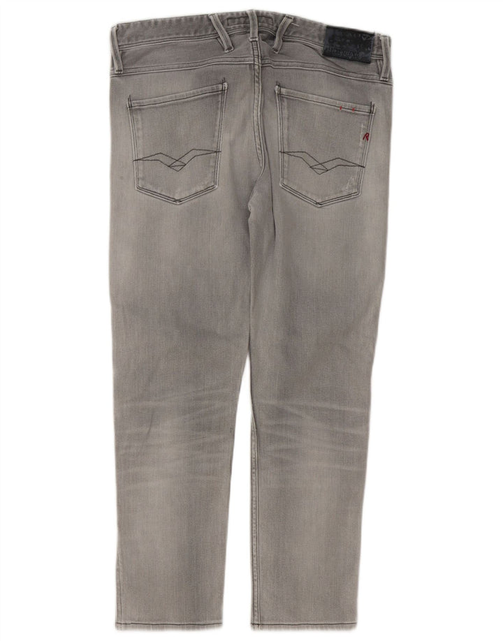 Jeans slim invecchiati da uomo Replay W33 L27 grigi