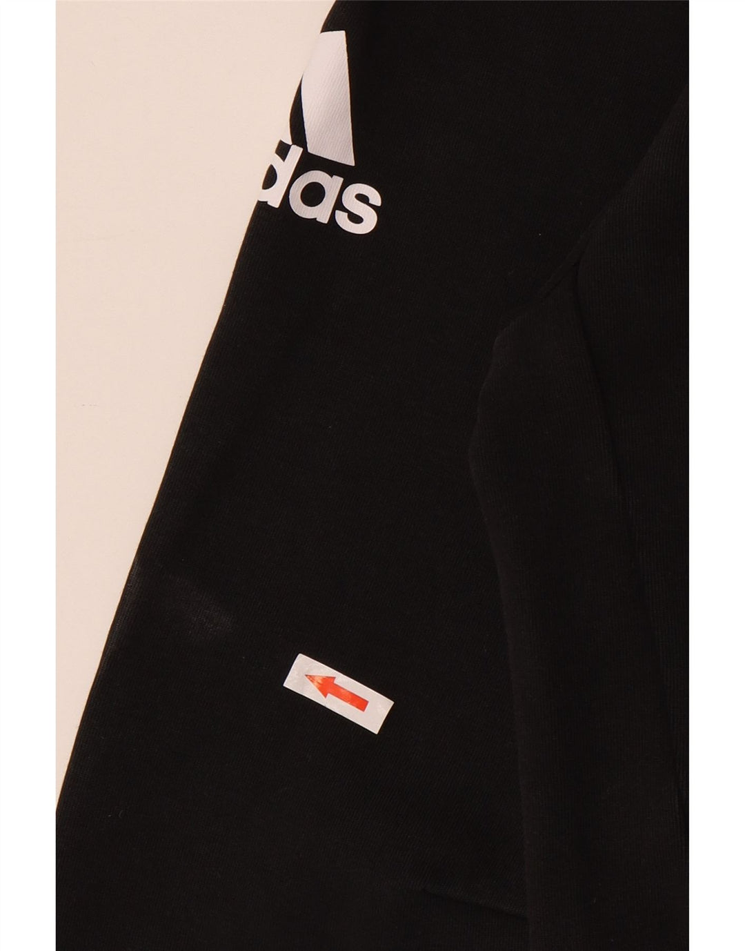 Maglione con cappuccio e zip Adidas da uomo piccolo in cotone nero