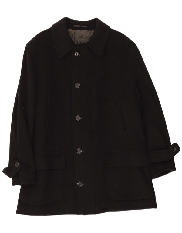 Cappotto Uomo Pierre Cardin IT 50 Large Nero Lana