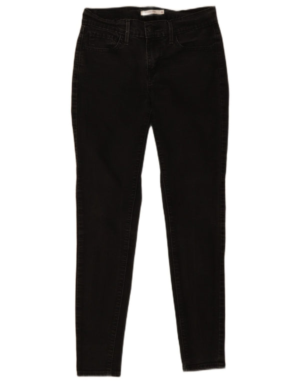 LEVI'S Jeans 710 Super Skinny da Donna W28 L28 Cotone Nero