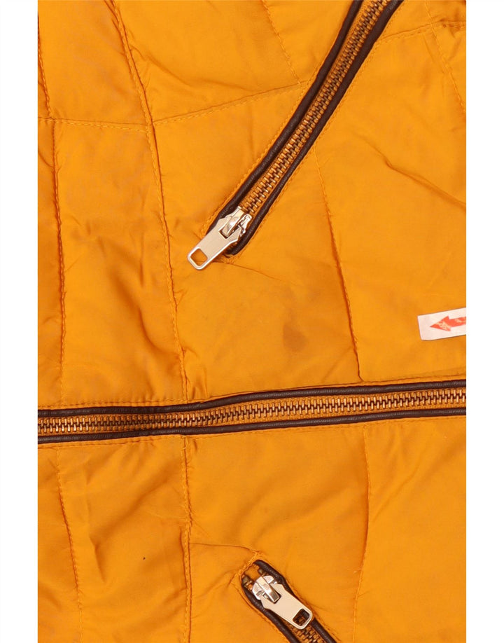 Giacca imbottita corta da donna Zara UK 10 piccola gialla