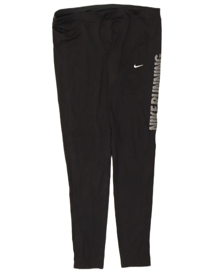 Leggings grafici NIKE da donna Dri Fit UK 18 XL poliestere nero