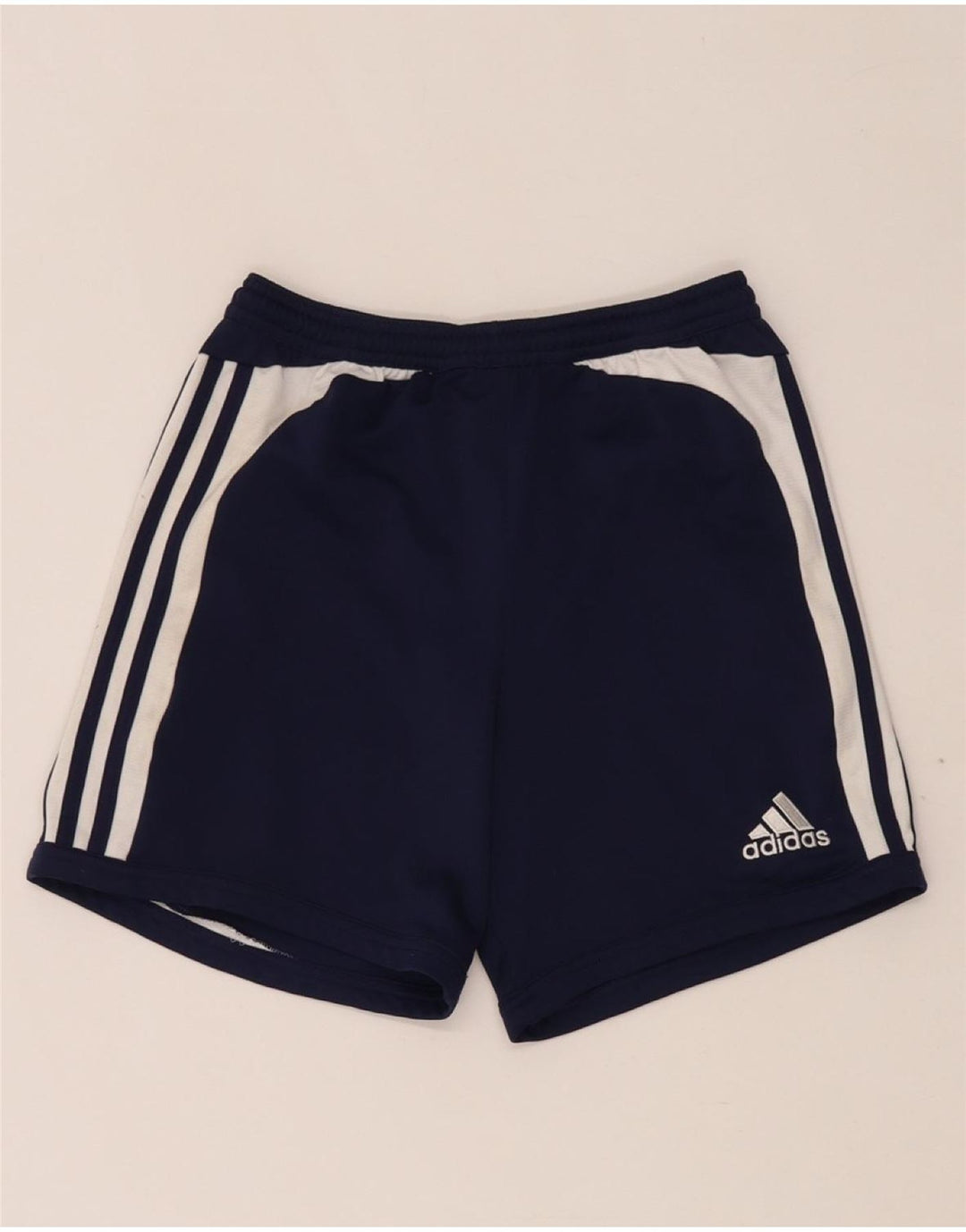 Pantaloncini sportivi ADIDAS Climalite da donna UK 12 Medium Blu Navy Colourblock
