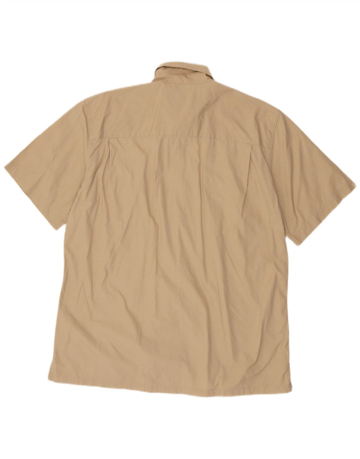 Camicia a maniche corte da uomo Gas XL in cotone beige