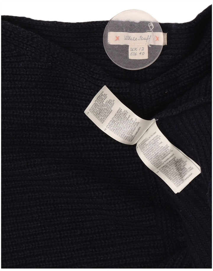 Maglione maglione con scollo a barca da donna di White Stuff UK 12 Blu navy medio