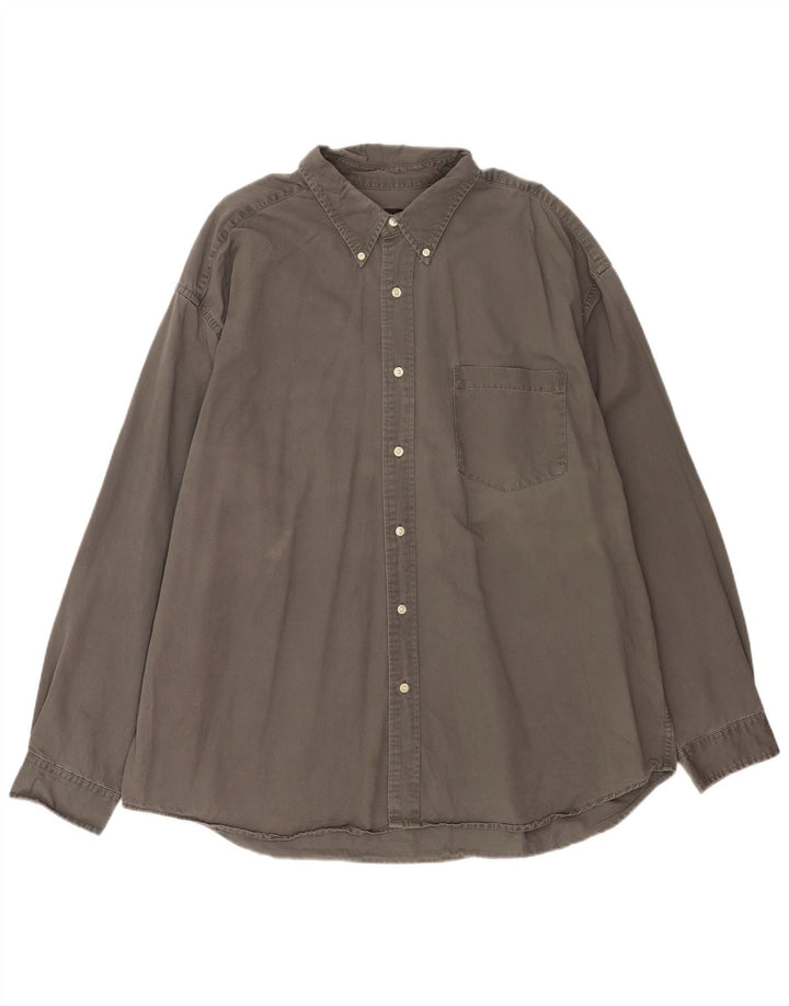 Camicia da uomo Eddie Bauer 2XL in cotone grigio