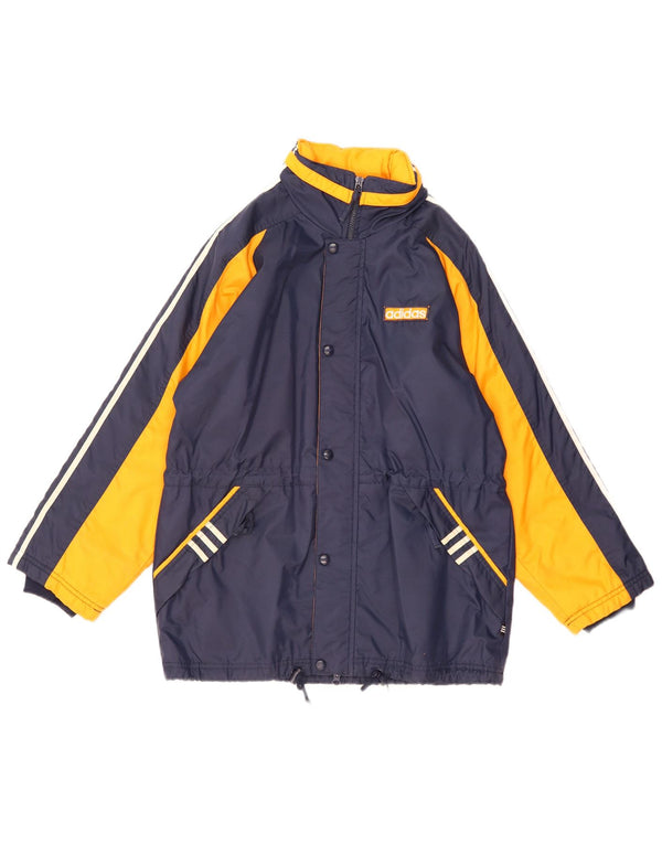 Giacca a vento da uomo Adidas UK 40 Large Blu Navy Colorblock