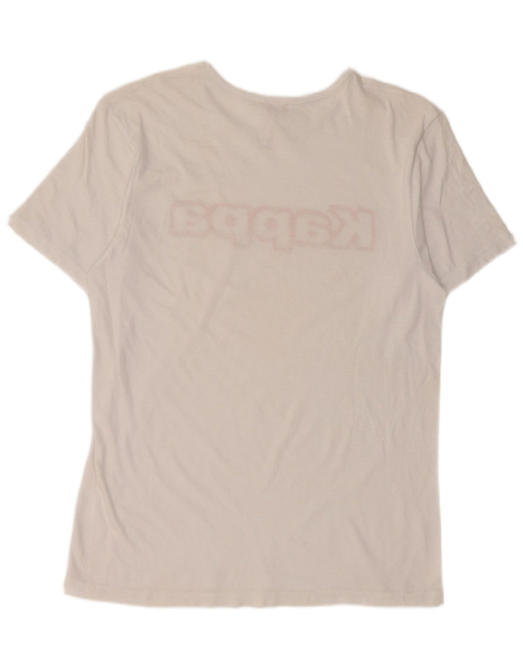 T-shirt grafica da donna Kappa Top UK 14 cotone bianco medio