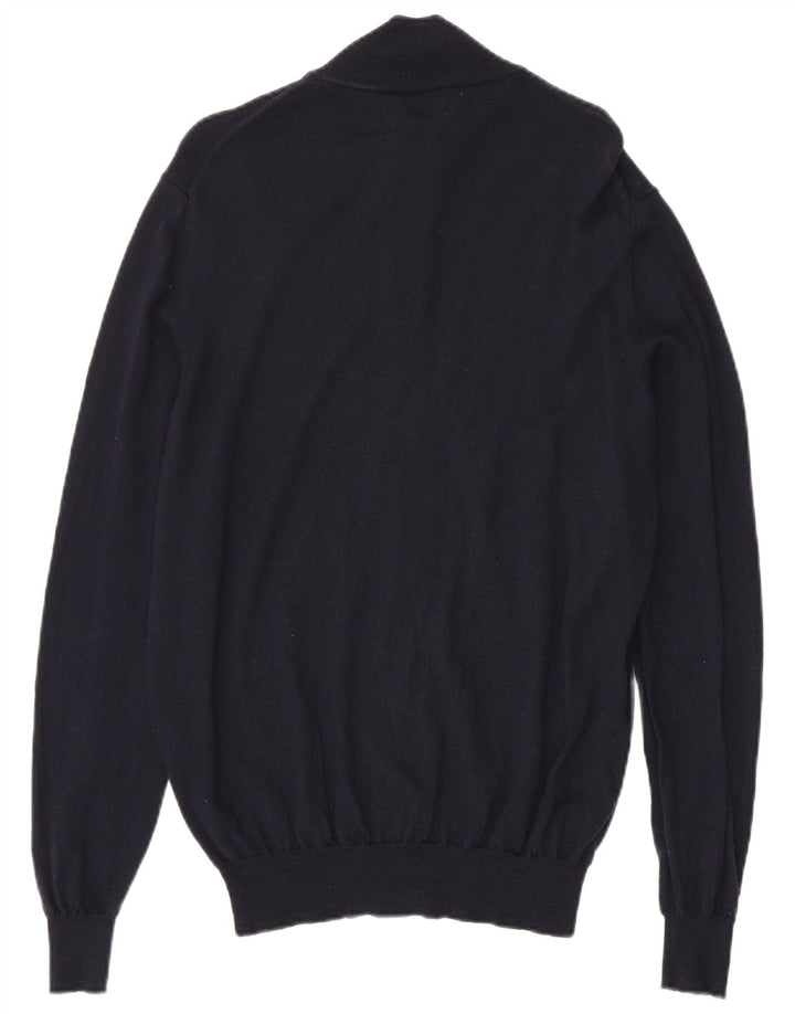 Maglione Cardigan Uomo Trussardi Large in Lana Blu Navy