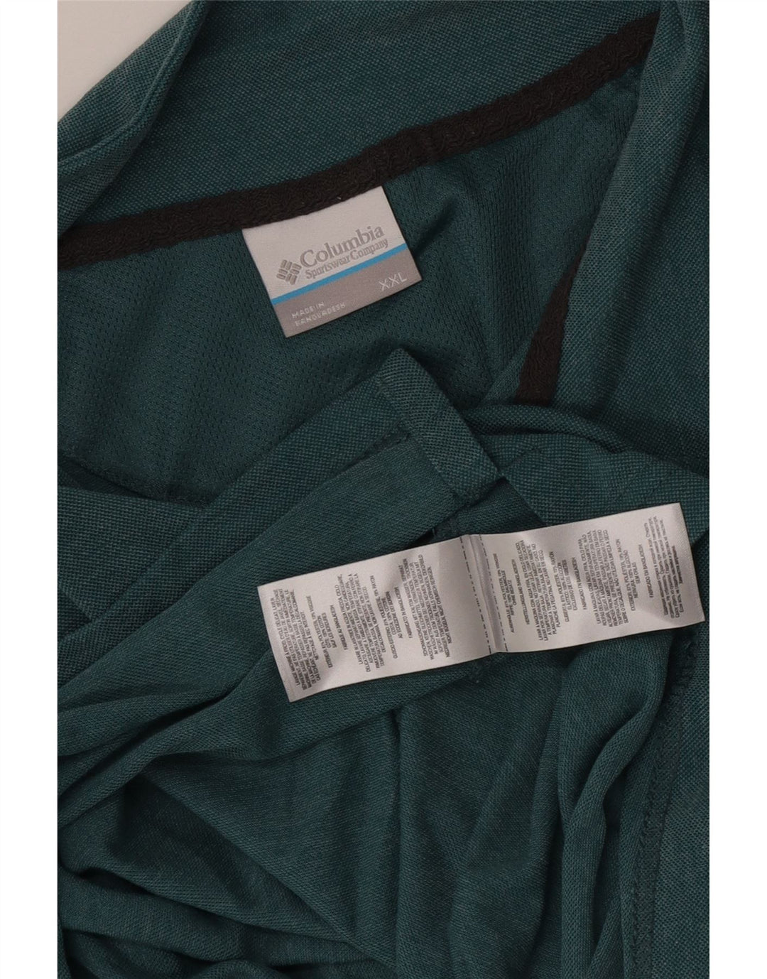 Polo da uomo Columbia 2XL verde poliestere