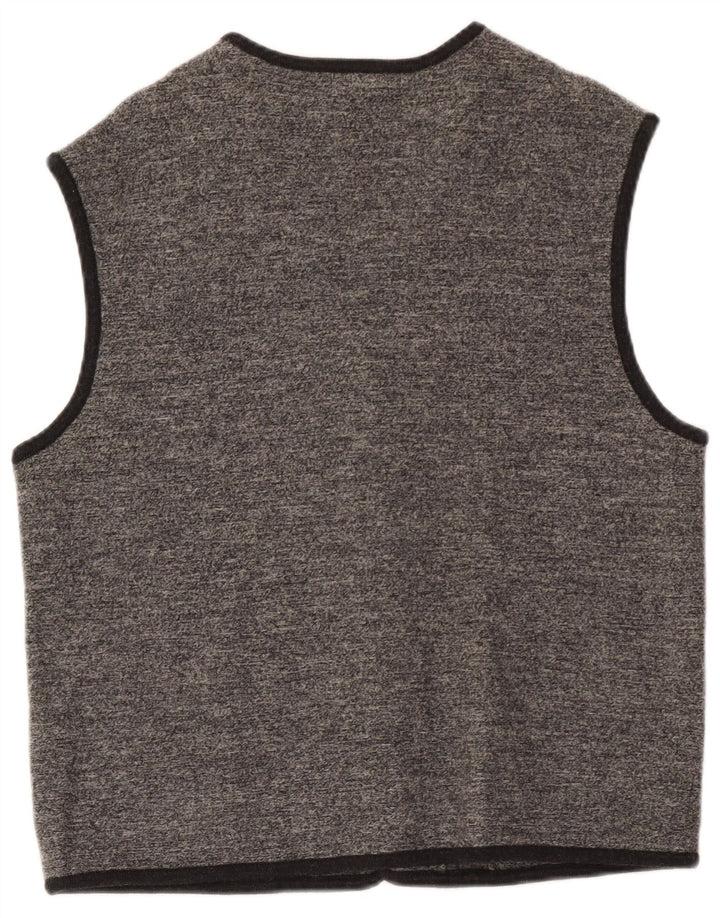 Maglione cardigan senza maniche da uomo Geiger IT 52 Large Grigio